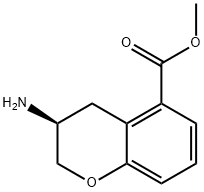 2H-1-Benzopyran-5-carboxylicacid,3-amino-3,4-dihydro-,methylester,(3S)-(9CI) 结构式