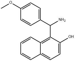 1-[AMINO-(4-METHOXY-PHENYL)-METHYL]-NAPHTHALEN-2-OL 结构式