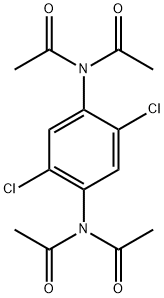 N,N'-(2,5-二氯-1,4-亚苯基)双[N-乙酰基乙酰胺] 结构式