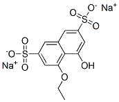 4-乙氧基-5-羟基萘-2,7-二磺酸二钠 结构式