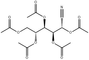 D-Glucononitrile, 2,3,4,5,6-pentaacetate 结构式