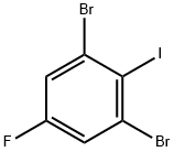 1,3-二溴-5-氟-2-碘苯 结构式
