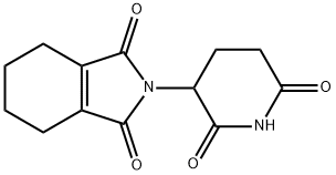 ALPHA-(3,4,5,6-TETRAHYDROPHTHALIMIDO)-GLUTARIMIDE 结构式