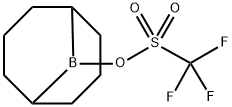 9-硼杂双环[3.3.1]壬基三氟甲磺酸酯 结构式