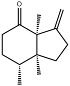 4H-Inden-4-one,octahydro-3a,7,7a-trimethyl-3-methylene-,(3aS,7R,7aS)-(9CI) 结构式