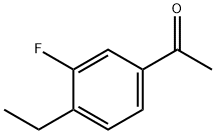 Ethanone, 1-(4-ethyl-3-fluorophenyl)- (9CI) 结构式