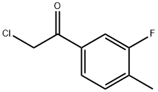 Ethanone, 2-chloro-1-(3-fluoro-4-methylphenyl)- (9CI) 结构式