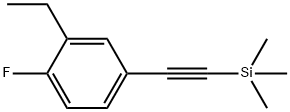 Silane, [(3-ethyl-4-fluorophenyl)ethynyl]trimethyl- (9CI) 结构式