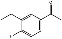 Ethanone, 1-(3-ethyl-4-fluorophenyl)- (9CI) 结构式