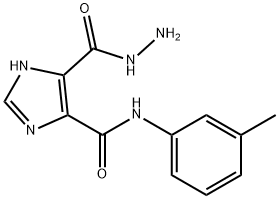 1H-Imidazole-4-carboxylicacid,5-[[(3-methylphenyl)amino]carbonyl]-, 结构式