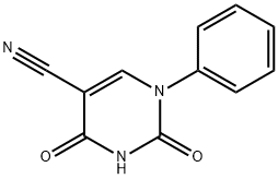2,4-二氧-1-苯基-1,2,3,4-四氢-5-嘧啶甲腈 结构式