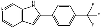 2-(4-TRIFLUOROMETHYLPHENYL)-1H-PYRROLO[2,3-C]PYRIDINE 结构式