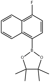 2-(1-氟萘-4基)-4,4,5,5-四甲基-1,3,2-二氧硼五环 结构式