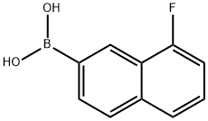 (8-氟-2-萘)-硼酸 结构式