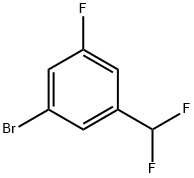 1-溴-3-二氟甲基-5-氟苯 结构式