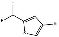 4-溴-2-(二氟甲基)噻吩 结构式