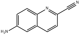 2-Quinolinecarbonitrile,6-amino-(9CI) 结构式