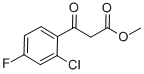 3-(2-氯-4-氟苯基)-3-氧代丙酸甲酯 结构式