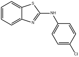 N-(4-氯苯基)-1,3-苯并噻唑-2-胺 结构式