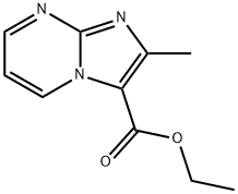 2-甲基咪唑并[1,2-A]嘧啶-3-甲酸乙酯 结构式