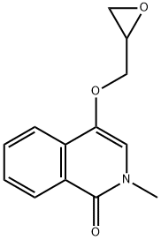 4-(2,3-EPOXYPROPOXY)-2-METHYL-1(2H)-ISOQUINOLINONE 结构式