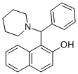 1-(PHENYL(PIPERIDIN-1-YL)METHYL)NAPHTHALEN-2-OL 结构式