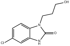 5-chloro-1,3-dihydro-1-(3-hydroxypropyl)-2H-benzimidazol-2-one 结构式