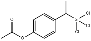 4-乙酰氧基苯乙基三氯硅烷 结构式