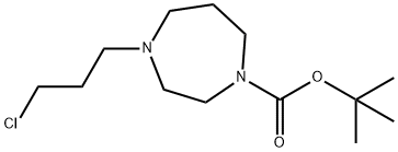 1-BOC-4-(3-氯丙基)高哌嗪 结构式