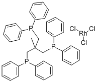 [1,1,1-三(二苯基膦甲基)乙烷]铑(III)氯化物 结构式