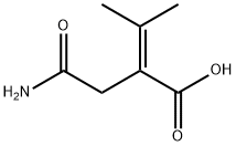 2-Butenoic  acid,  2-(2-amino-2-oxoethyl)-3-methyl- 结构式
