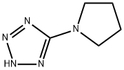 5-(PYRROLIDINO)TETRAZOLE 结构式