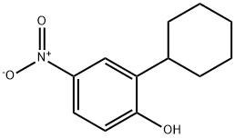 2-环己基-4-硝基苯酚 结构式