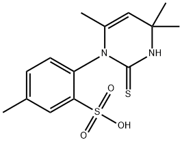 1-(2-Sulfo-4-methylphenyl)-2-thio-4,4,6-trimethyl dihydropyrimidine 结构式