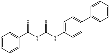 1-Benzoyl-3-(1,1'-biphenyl-4-yl)thiourea 结构式