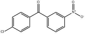 (4-氯苯基)(3-硝基苯基)甲酮 结构式