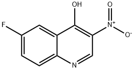 6-氟-3-硝基-4-喹啉醇 结构式