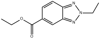 2H-Benzotriazole-5-carboxylicacid,2-ethyl-,ethylester(9CI) 结构式