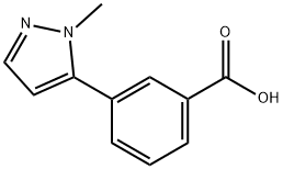 3-(1-甲基-1H-吡唑-5-基)苯甲酸 结构式