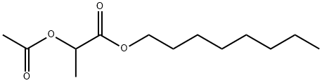 octyl 2-acetyloxypropanoate 结构式