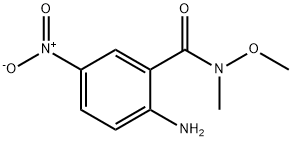 2-Amino-N-methoxy-N-methyl-5-nitrobenzamide 结构式