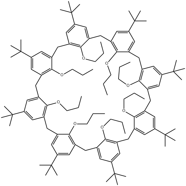4-TERT-BUTYLCALIX[8]ARENE OCTA-N-PROPYL ETHER 结构式