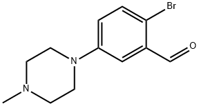 2-BROMO-5-(4-METHYL-PIPERAZIN-1-YL)-BENZALDEHYDE 结构式