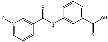 3-[(3-Carboxyphenyl)carbamoyl]pyridine 1-oxide 结构式