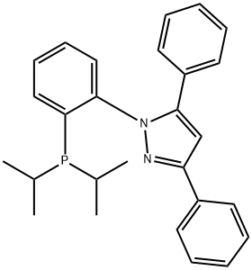 1-[2-[BIS(ISOPROPYL)PHOSPHINO]PHENYL]-3,5-DIPHENYL-1H-PYRAZOLE 结构式