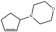 Morpholine,  4-(2-cyclopenten-1-yl)- 结构式