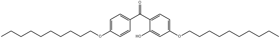 4-Decyloxy-2-hydroxyphenyl(4-decyloxyphenyl) ketone 结构式