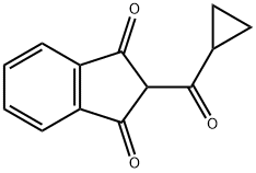 2-(cyclopropanecarbonyl)indene-1,3-dione 结构式