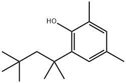 6-(1,1,3,3-四甲基丁基)-2,4-二甲苯酚 结构式