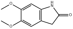 5,6-二甲氧基吲哚啉-2-酮 结构式